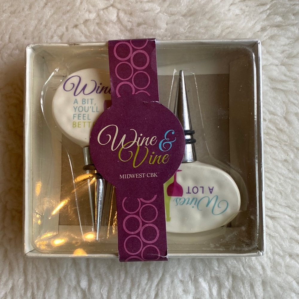 BOTTLE STOPPER WINE &VINE New